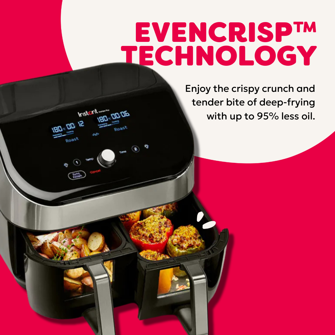 Instant® Vortex Plus Clear Cook Dual Air Fryer 8L – Instant Pot